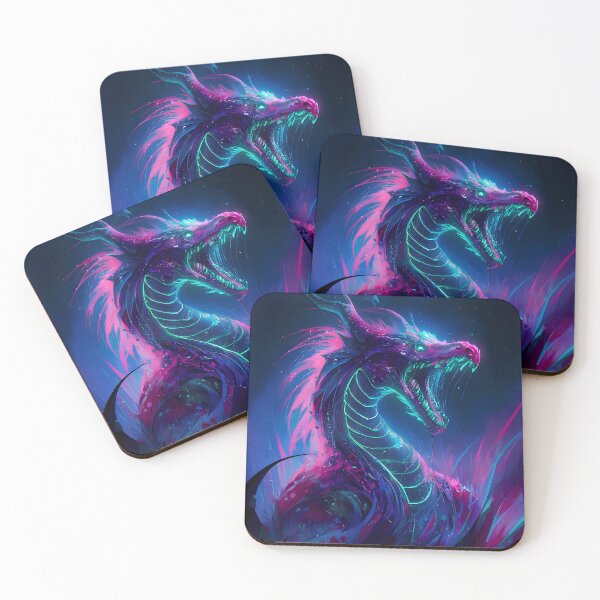 Item preview, Undead neon dragon monster designed and sold by Paul-Place.