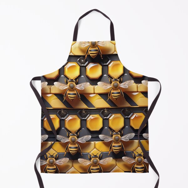 Artikelvorschau, Black And Yellow Honey Bee Pattern entworfen und verkauft von TheArtOfPat.