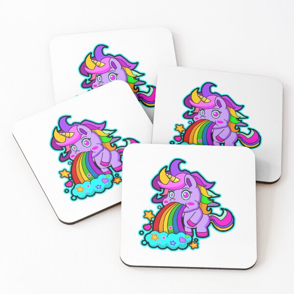 Item preview, Unicorn Vomiting Rainbow designed and sold by fantasmahappy.
