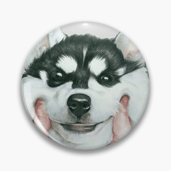 Artikelvorschau, Husky – quetschendes Gesicht entworfen und verkauft von Kappadog.