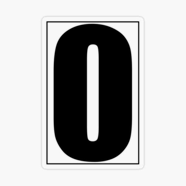 Item preview, The number '0' Mailbox - House Numbers for Mailbox or Letter Box designed and sold by medamrani.