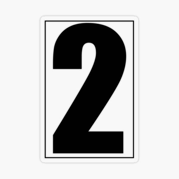 Item preview, The number '2' Mailbox - House Numbers for Mailbox or Letter Box designed and sold by medamrani.