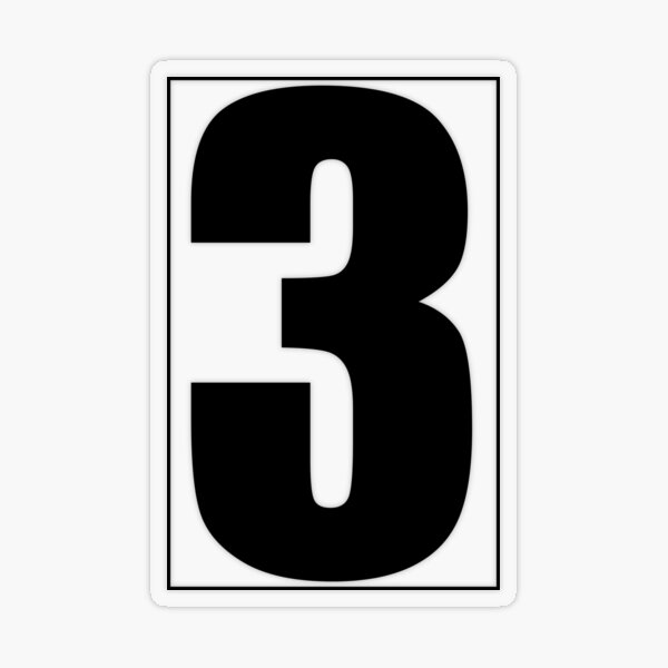 Item preview, The number '3' Mailbox - House Numbers for Mailbox or Letter Box designed and sold by medamrani.