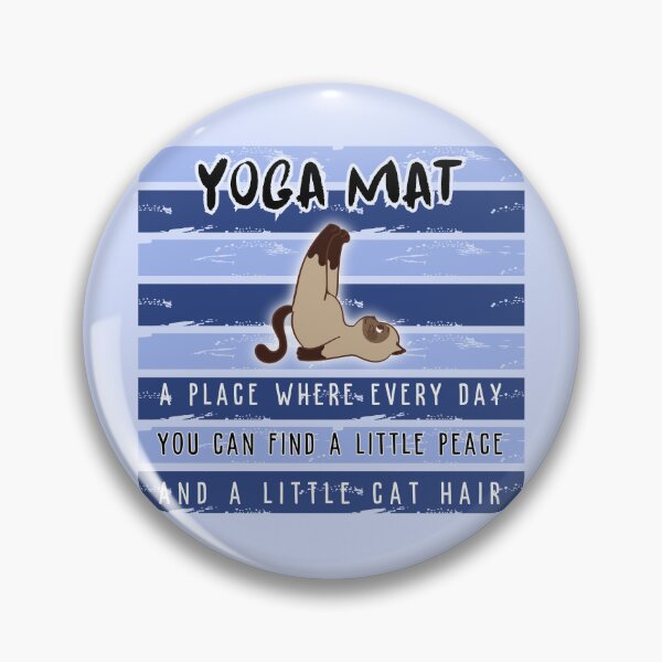 Item preview, yoga mat - a place where every day you can find a little peace and a little cat hair designed and sold by ZlodziejkaKiwi.