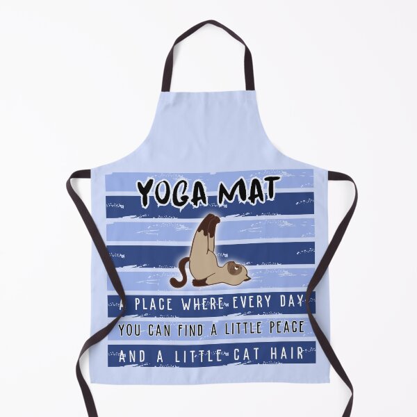 Item preview, yoga mat - a place where every day you can find a little peace and a little cat hair designed and sold by ZlodziejkaKiwi.