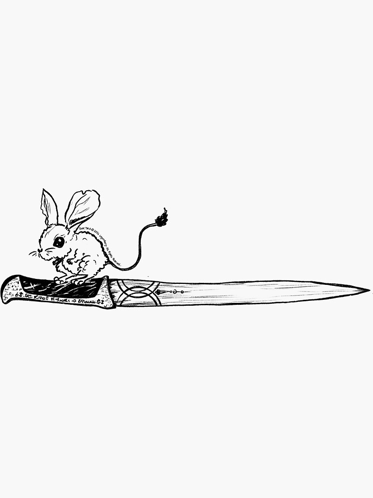 Thumbnail 3 of 3, Sticker, Muad’Dib’s Blade designed and sold by TheDoodlemancer.