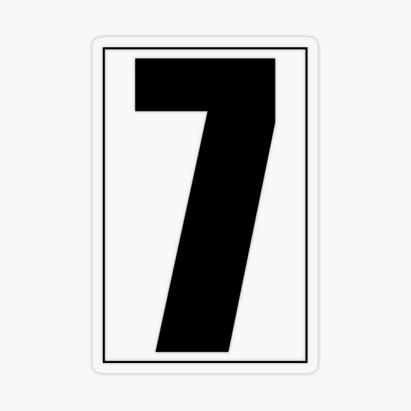 Item preview, The number '7' Mailbox - House Numbers for Mailbox or Letter Box designed and sold by medamrani.
