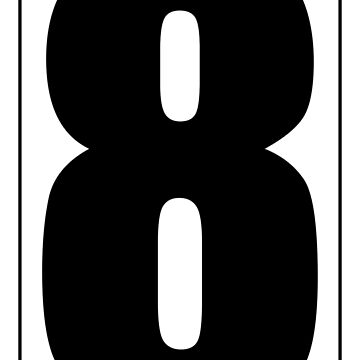 Artwork thumbnail, The number '8' Mailbox - House Numbers for Mailbox or Letter Box by medamrani