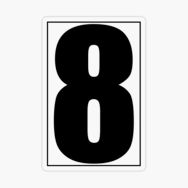 Item preview, The number '8' Mailbox - House Numbers for Mailbox or Letter Box designed and sold by medamrani.