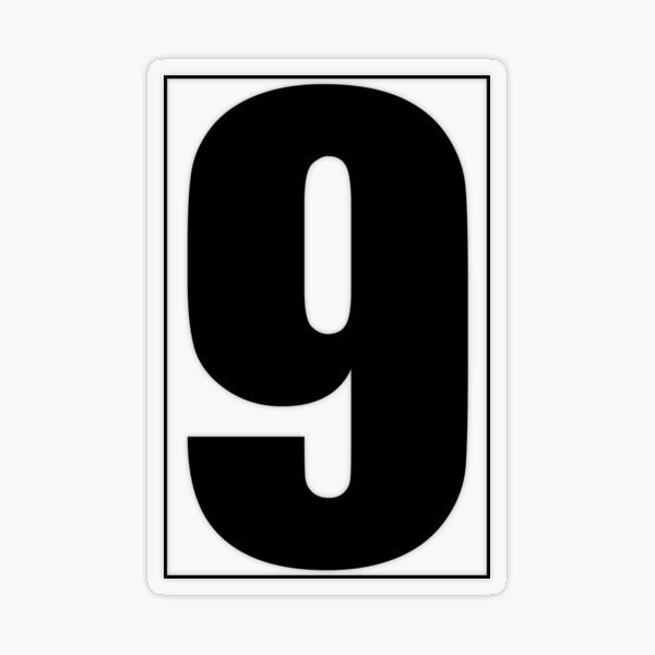 Item preview, The number '9' Mailbox - House Numbers for Mailbox or Letter Box designed and sold by medamrani.
