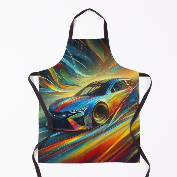 Item preview, Velocity Blaze Racing Car Engulfed in Colourful Speed Trails designed and sold by ArtComixHaven.