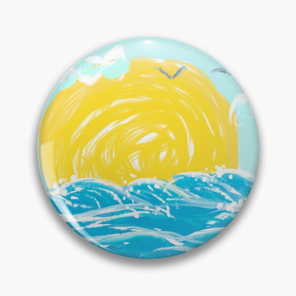 Item preview, Blue Waves Under The Sun designed and sold by DeLaLife.
