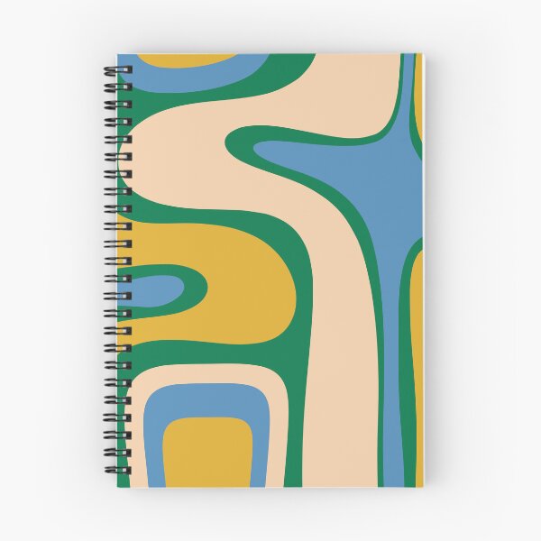 Item preview, Retro Copacetic Abstract Pattern Blue Green Mustard designed and sold by kierkegaard.