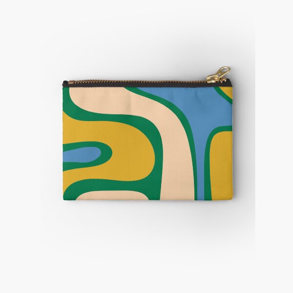 Item preview, Retro Copacetic Abstract Pattern Blue Green Mustard designed and sold by kierkegaard.