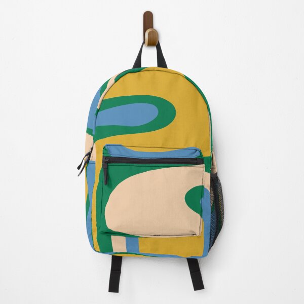 Item preview, Retro Copacetic Abstract Pattern Blue Green Mustard designed and sold by kierkegaard.