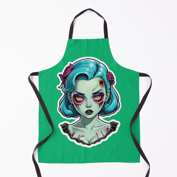 Aperçu de l'œuvre Cute Vintage Anime Zombie Pinup Girl créée et vendue par TheArtOfPat.