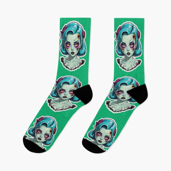 Item preview, Cute Vintage Anime Zombie Pinup Girl designed and sold by TheArtOfPat.