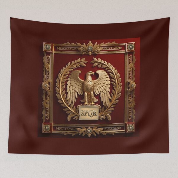 Item preview, Roman Empire - Gold Imperial Eagle over Red No.4 designed and sold by Serge Averbukh Art Studio.