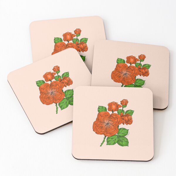 Item preview, Orange Quartered Rose Bloom Full 26-40 Petals In 3+ Rows designed and sold by Rachael Taylor.