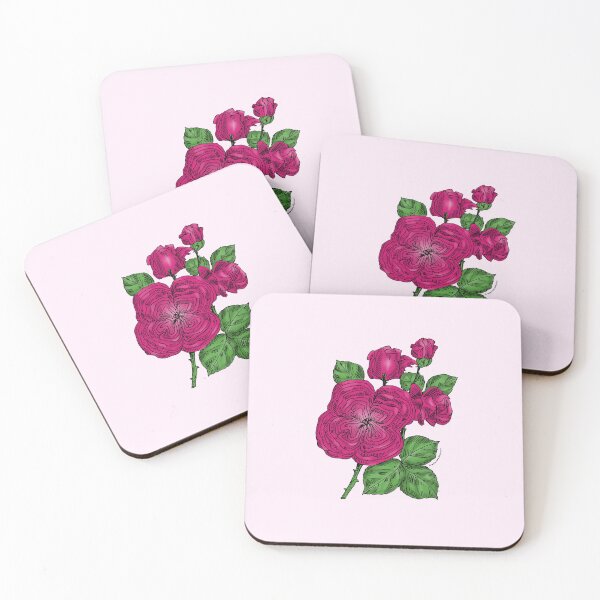 Item preview, Deep Pink Quartered Rose Bloom Full 26-40 Petals In 3+ Rows designed and sold by Rachael Taylor.
