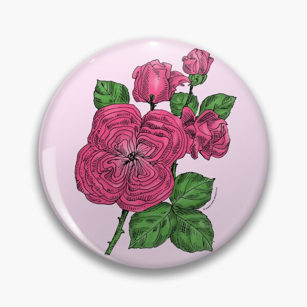 Item preview, Mid Pink Quartered Rose Bloom Full 26-40 Petals In 3+ Rows designed and sold by Rachael Taylor.