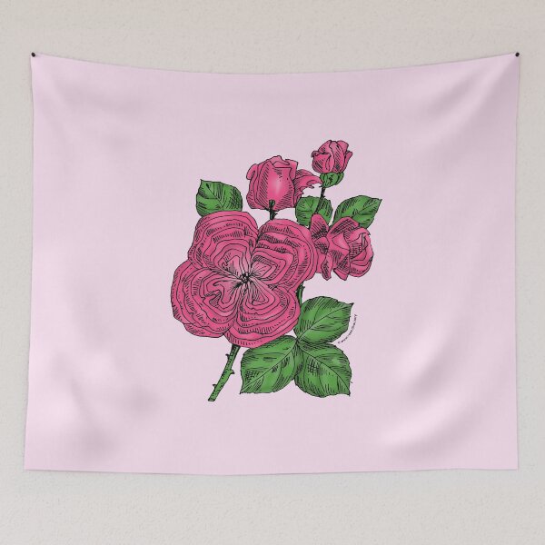 Item preview, Mid Pink Quartered Rose Bloom Full 26-40 Petals In 3+ Rows designed and sold by Rachael Taylor.