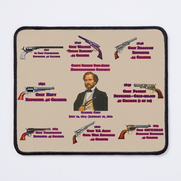 Item preview, Samuel Colt, Colt Revolvers, Classic Pistols, Wall Art, Metal Art, Mugs & Magnets, Tote Bags, Throw Pillows and More. designed and sold by MoreEZUSA-Here.