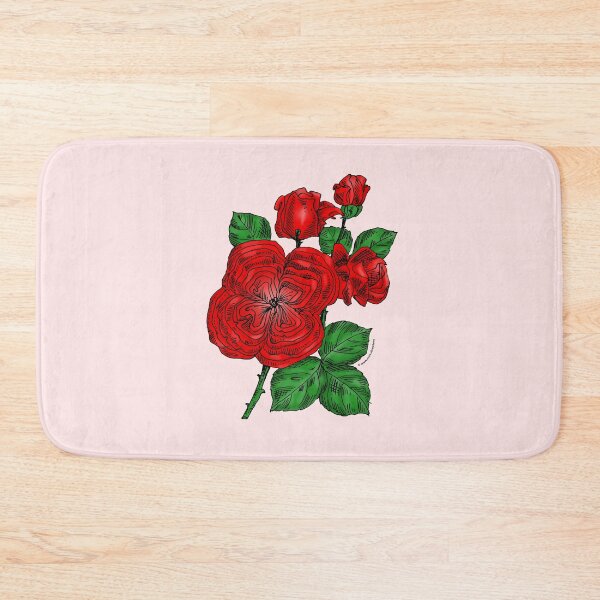 Item preview, Bright Red Quartered Rose Bloom Full 26-40 Petals In 3+ Rows designed and sold by Rachael Taylor.