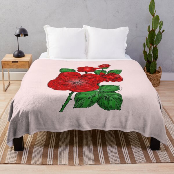 Item preview, Bright Red Quartered Rose Bloom Full 26-40 Petals In 3+ Rows designed and sold by Rachael Taylor.