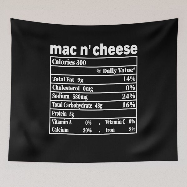 Item preview, Mac and Cheese Nutrition Funny Thanksgiving Mac N' Cheese designed and sold by smartrocket.