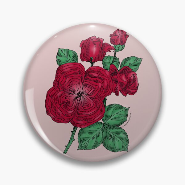 Item preview, Dark Red Quartered Rose Bloom Full 26-40 Petals In 3+ Rows designed and sold by Rachael Taylor.