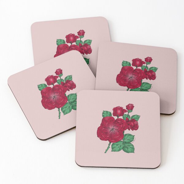 Item preview, Dark Red Quartered Rose Bloom Full 26-40 Petals In 3+ Rows designed and sold by Rachael Taylor.