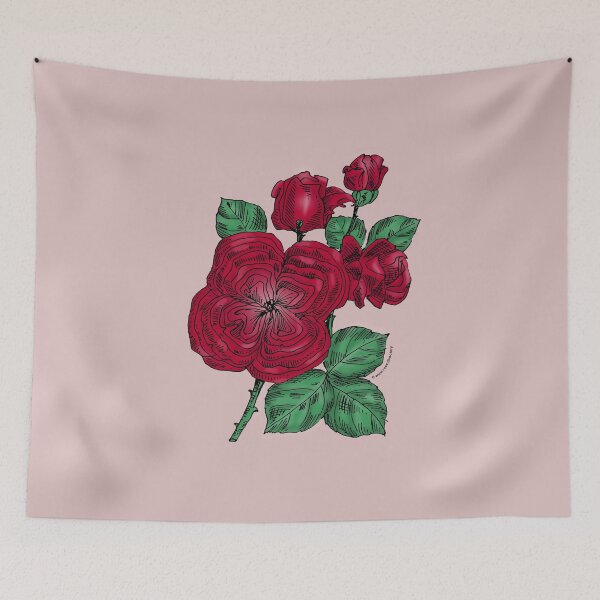 Item preview, Dark Red Quartered Rose Bloom Full 26-40 Petals In 3+ Rows designed and sold by Rachael Taylor.