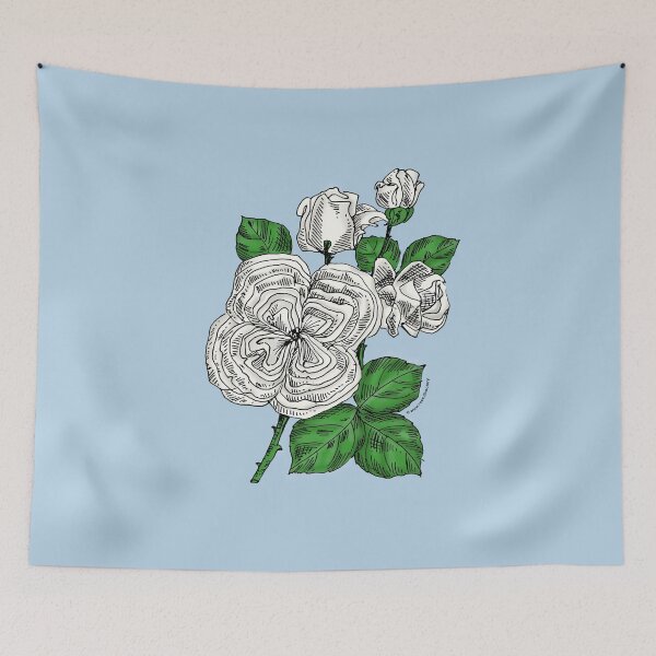 Item preview, White Quartered Rose Bloom Full 26-40 Petals In 3+ Rows designed and sold by Rachael Taylor.