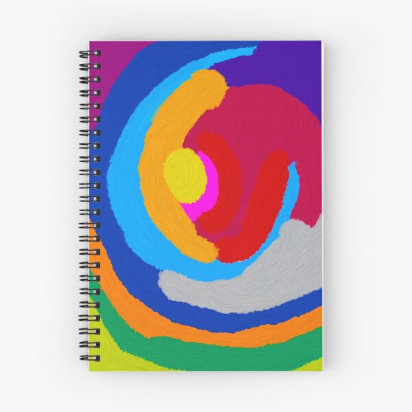 Item preview, Colorful abstract modern art, happy colors water sun earth designed and sold by StudioKokor.