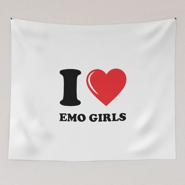 Item preview, I Love Emo Girls designed and sold by Heartface-Kidd.