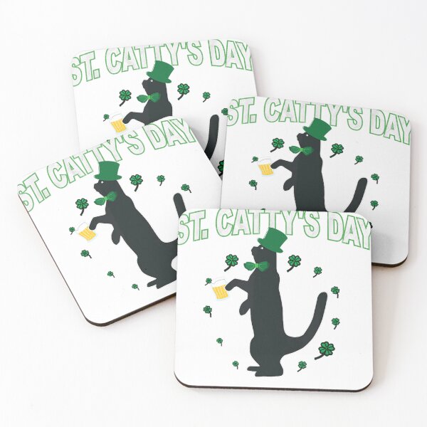 Item preview, Happy St Catty's Day Irish Kitten Cat Saint Patricks Day designed and sold by cwdwfrkeh.