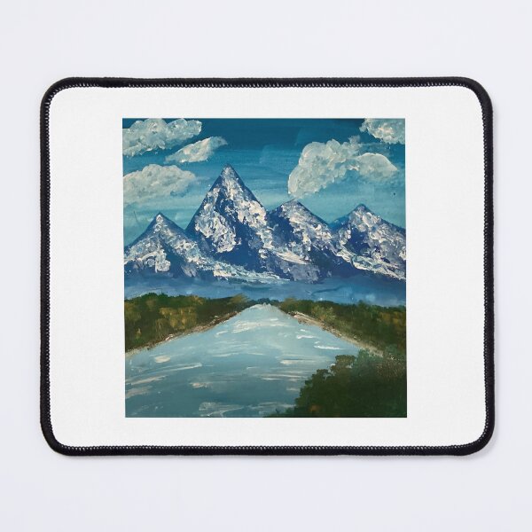 Item preview, Peaceful Mountain Landscape Painting designed and sold by TheKraftyCorner.