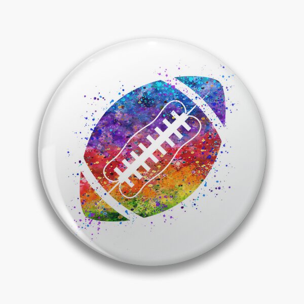 Item preview, Dynamic American Football Ball Watercolor designed and sold by LotusGifts.