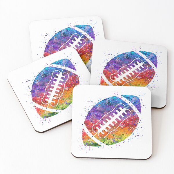 Item preview, Dynamic American Football Ball Watercolor designed and sold by LotusGifts.