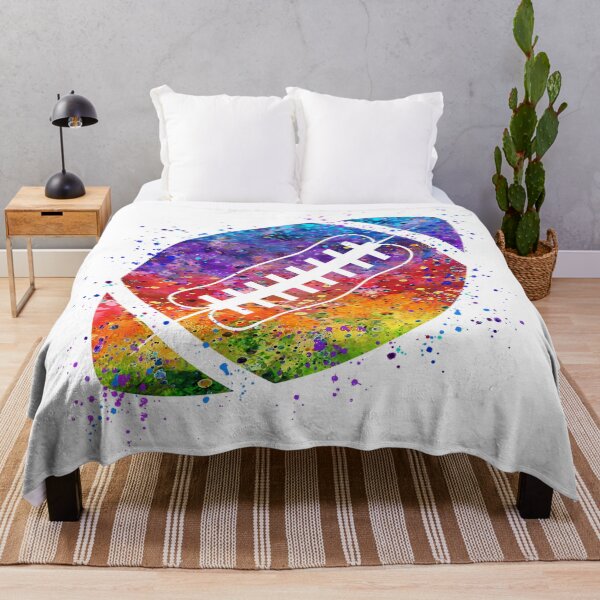 Item preview, Dynamic American Football Ball Watercolor designed and sold by LotusGifts.