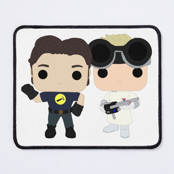 Item preview, Doctor Horrible and Captain Hammer funko pop graphic designed and sold by GreenDragon19.