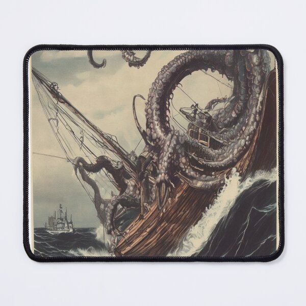 Item preview, Vintage Kraken attacking ship cool design for sea lovers designed and sold by Hanebs.