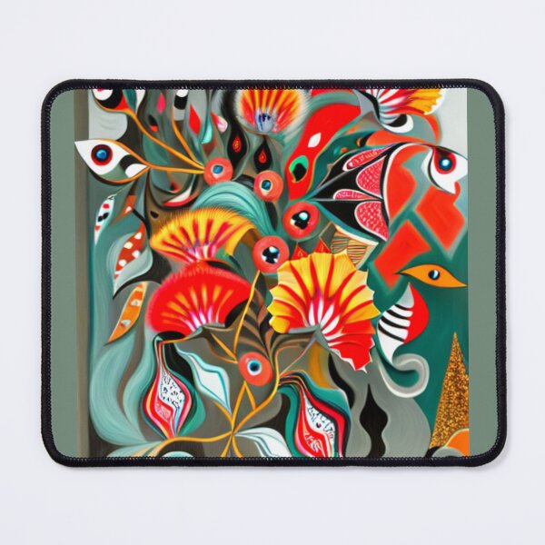 Item preview, Green, Red, and Orange Abstract designed and sold by RivehArt.