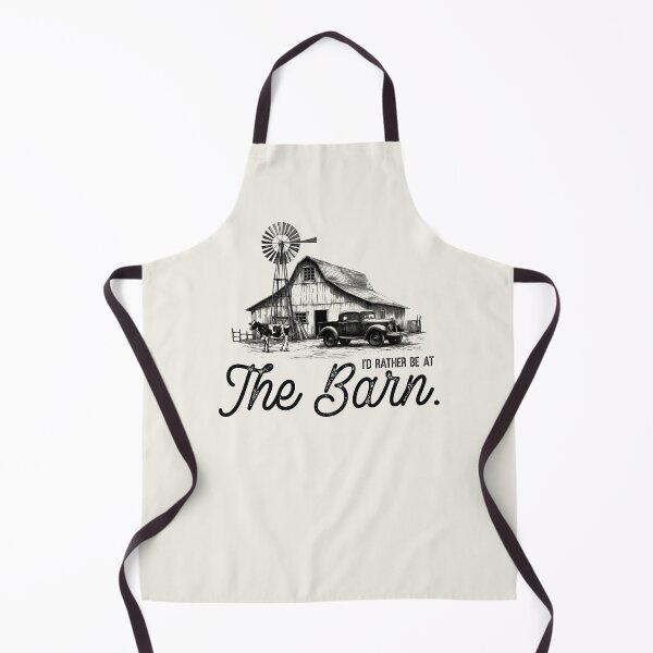 Item preview, I'd Rather Be at the Barn Vintage Farm Antique Truck and Cow designed and sold by darkskydelights.