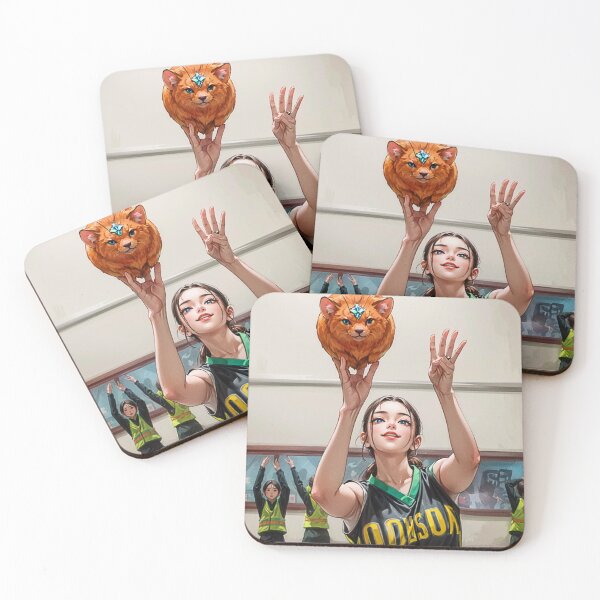 Item preview, Anime PinUp Girl: Syun Kamakado 064 (Playing a game of fuzzball) designed and sold by MtnTopAnime.