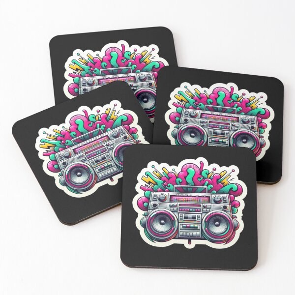 Artikelvorschau, Neon Beats Boombox entworfen und verkauft von pixelpulsenyc.