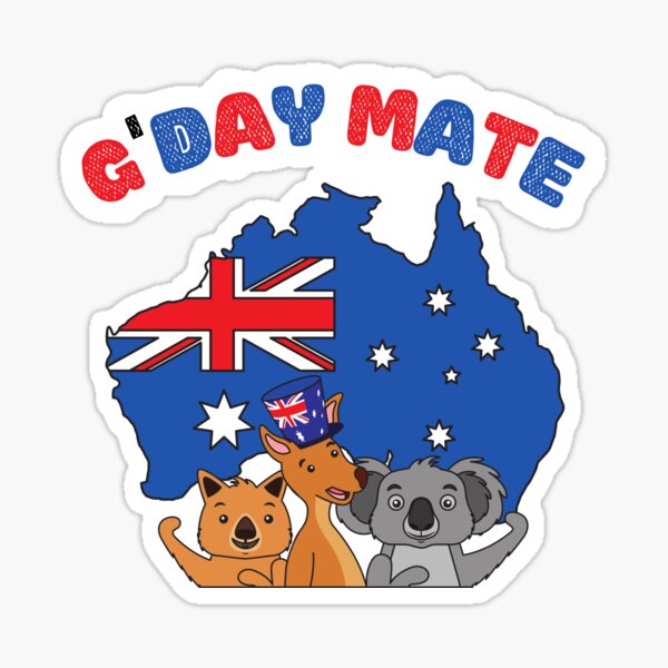 Item preview,  G'Day Mate Australian Symbol Cute Animals  designed and sold by MateZone.