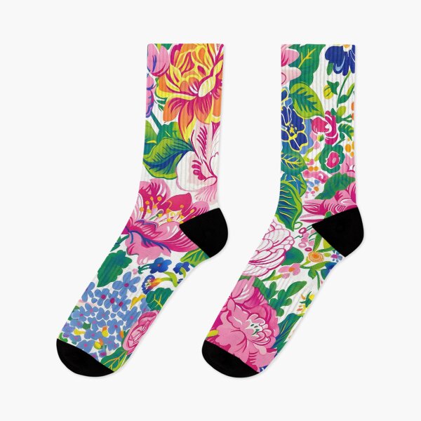 Item preview, Preppy large scale summer flowers designed and sold by SophieClimaArt.