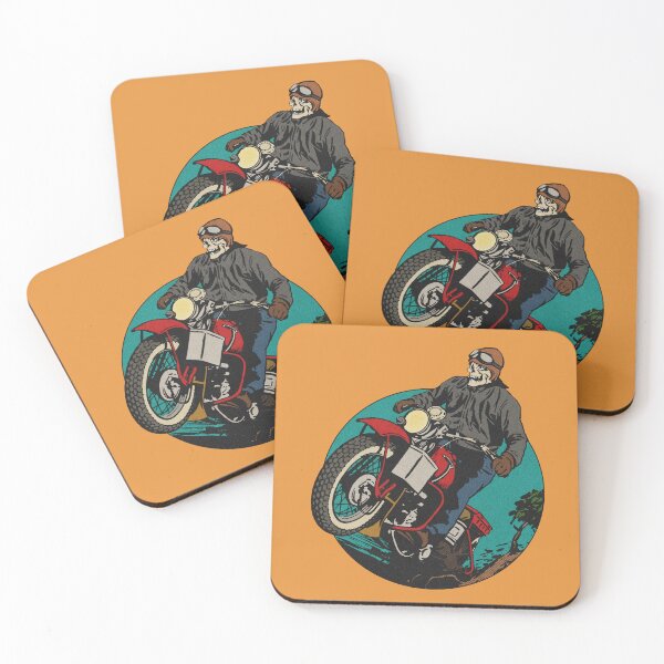 Item preview, Vintage Inconsiderate Skull Moto Rider designed and sold by Kujo Dangerous Vintage.